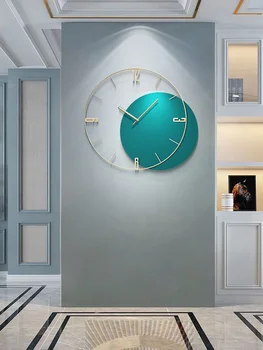 Living Minimalist Ceas de Perete Mare Creator de Aur Tăcut Perete Ceas cu Design Modern Art Geometrice Decorare Bucătărie W6C