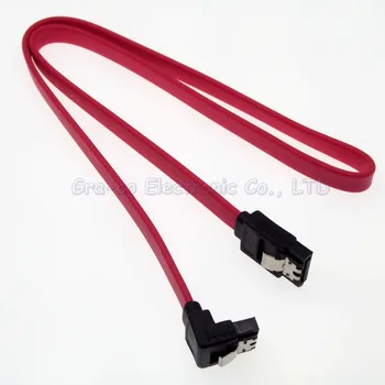 5pcs/lot SATA cablu de date dublu șrapnel Serial hard disk cablu(roșu și galben )