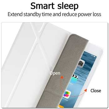 Pentru Noul ipad 9.7 2017 Tableta Caz Moale TPU Flip Stand Piele PU de Acoperire Pentru ipad 2018 Caz de Protecție Smart Wake Sleep