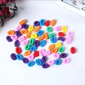 100 Buc dia 2.2 cm bomboane de culoare banda de Păr elastic, coarda păr accesorii de par pentru fete pentru copii