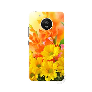 HAMEINUO Slim Pictura Flori acoperi caz pentru Pentru Motorola moto G6 G5 G5S G4 JUCA PLUS ZUK Z2 pro