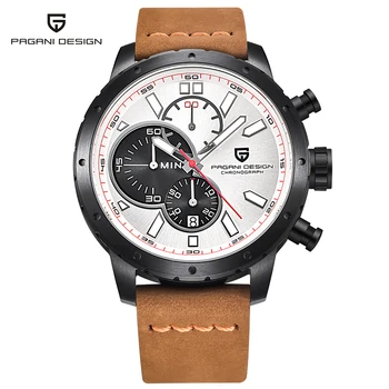Ceasuri Barbati rezistent la apă, Cronograf Sport Cuarț Ceas de Brand de Lux PAGANI DESIGN Militar Ceasuri de mana Ceas relogio masculino