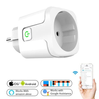 UE Plug WIFI de la Distanță fără Fir Socket Timer Inteligent Plug Control Vocal UE Ignifugare Inteligent Priză adaptorul Smart Smart Home
