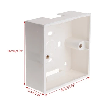 86X86 PVC Cutie de Joncțiune de Montare pe Perete Casetă Pentru a Comuta Soclu de Bază-M20