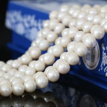 Naturale de apă dulce de cultură albă de 7-8mm nearround pearl margele vrac elegant de moda pentru femei cadouri bijuterii diy face 15inch B1324