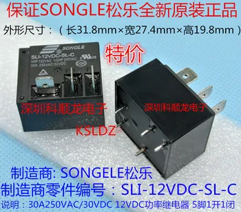 Original, Nou SONGLE SLI-12VDC-SL-C SLI-DC12V-SL-C SLI-24VDC-SL-C SLI-DC24V-SL-C 5PINS 30A 24VDC 12VDC Putere Releu