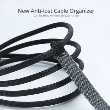 Noi 14m Management de Cablu Cu Adeziv Reutilizabil Fixare Cârlig Și Buclă Banda de cabluri Cablul de Organizator