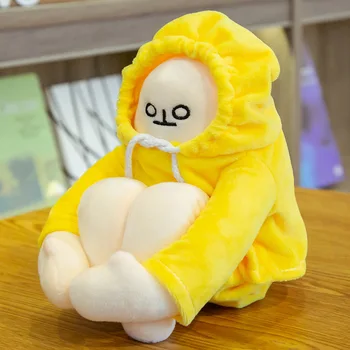 Drăguț 36cm Banana Om Păpuși Galben Banană Om Jucării de Pluș Coreea de Populare a Potoli setea Păpuși Cadouri de Ziua de nastere pentru Copii