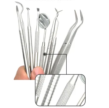10BUC Pro Oțel Inoxidabil Dentare de Control Set de Ponturi Oglindă Orală Instrumente Dentist W/Sac