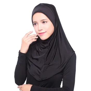 1BUC Femei de Moda Islamice Musulmane Hijab Capac Interior Folie Banda Șal Lung Eșarfă Moale Femei 11 Culori