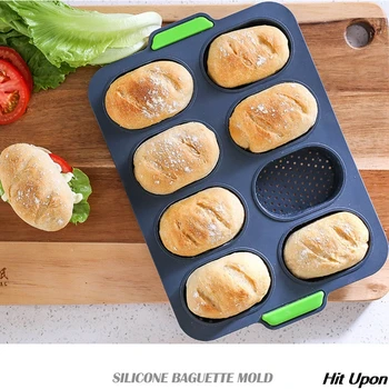 2021 Vânzare Fierbinte DIY Creative Non-stick de Copt Mucegai Bucătărie Tort din Silicon de Calitate Alimentară franceză Pâine Mucegai Acasă Burger Mucegai