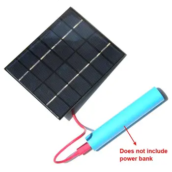 USB Solare Încărcător de Putere Panou Solar 6V 110×136×3.0 MM Mini Policristaline 2W Modul de Economisire a Energiei DIY