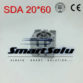 Transport gratuit SDA 20*60 20mm teava de 60mm accident vascular cerebral cu dublu efect supapă de acționare a cilindrului pneumatic SDA20-60 de aer compact cilindri