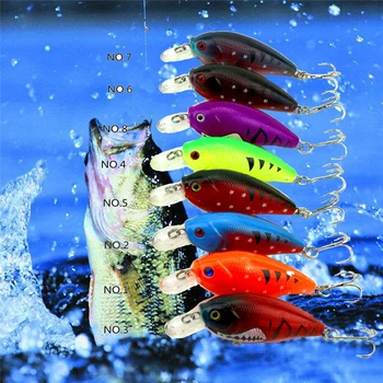 Modelul momeli de pescuit greu momeala 8color pentru a alege 7cm 96g minnow,de calitate profesională minnow depth0.3-1.5 m #4JN07