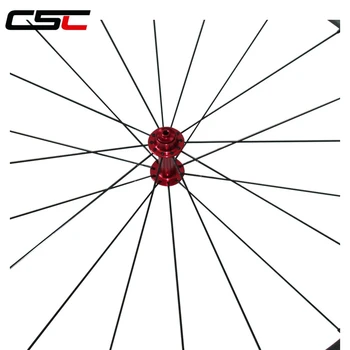 CSC U forma 60mm tubulare roți de adâncime 25 mm cu fibra de Carbon roți de bicicletă cu Powerway R13 hub sapim cx ray pilon 1420