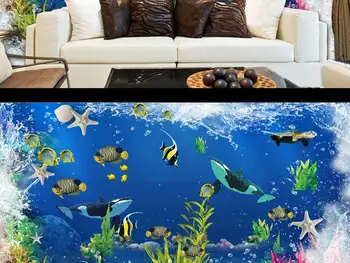 Noi Personalizate 3D pictura Murala Mare Tapet Original de desene animate Răcoritoare lume subacvatică camera copiilor Fundal TV living, Dormitor