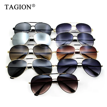 TAGION Clasic pentru Bărbați Ochelari de Pilot de Brand Designer de Aviație Oglindă ochelari de Soare de Conducere Lentile Cu Box2206