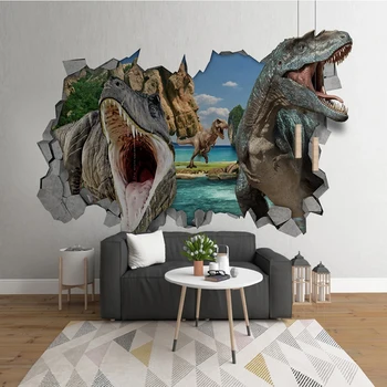 Tapet personalizat Dinozaur Realiste Moderne Animal Home 3d pictura Murala de Perete Pentru Dormitor Copii