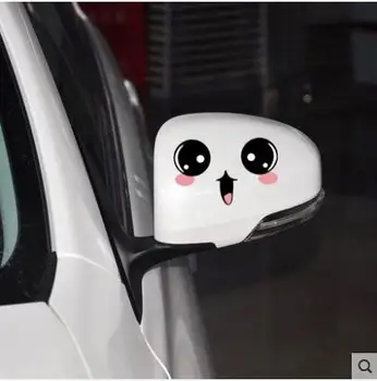 Oglinda de la masina autocolante inversarea oglindă drăguț amuzant autocolante auto zgârieturi masina autocolante decorare a capacului rezervorului de combustibil autocolante-2