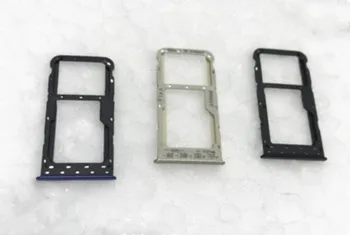 10buc/mulțime de Aur/Albastru/Negru Pentru Huawei Bucurați-vă de 7S SIM Card Tray Holder Micro SD Slot Adaptor de Priza Pentru Huawei P Inteligente Sim Tray