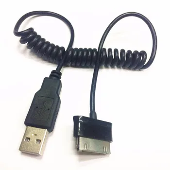 Încolăcit în Spirală Primăvară cablu de Date USB încărcător de plumb pentru Samsung Tab 10.1 8.0 7.0 8.9 Tab 2 P1000 p7510 tableta