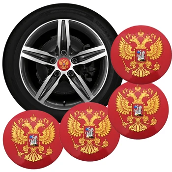 4buc 56mm Rusia Vultur Autocolant Auto Wheel Hub Centru Capace de Acoperire Rim Autocolant Naționale, Emblema De BMW, Audi, Kia, Ford, Toyota, Renault