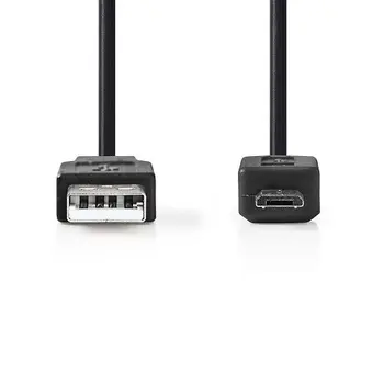 Cablu USB 2.0 macho - micro USB tipo B macho 0,15 M Negru