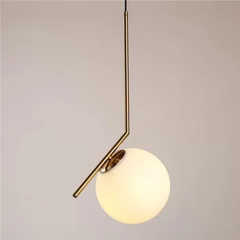 De sticlă de epocă mingea industriale de iluminat din sticlă pentru bucătărie lustru para quarto lampes suspendues hanglampen luzes de teto