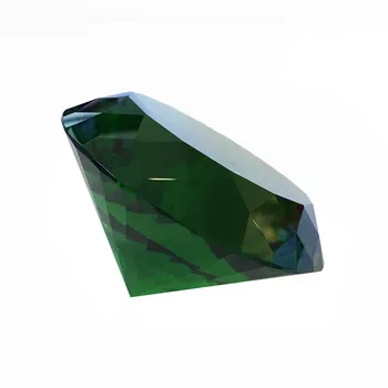 120mm 1buc multiple Fațete de culoare Verde Închis Vânzări Bune Cristal de Diamant Prespapier Lampa de Piese De Colecție Mare de Vânzări