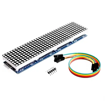 MAX7219 Dot Matrix Module Pentru Microcontroler Arduino 4 Într-Un singur Ecran cu 5P Linie