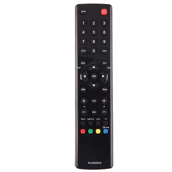 1 buc Negru TV Control de la Distanță de Înlocuire Pentru TCL RC3000E02 LED, Televizor LCD Telecomanda Nevoie de 2 X Baterii AAA