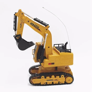 RC Excavator Simulare în Inginerie Tractor-Mașină de Jucărie 10CH Băiat de Control de la Distanță Jucărie Copil Cadou de Crăciun Camion RC