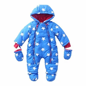 2019 cald Gros copil copil salopetă de Iarnă haine Băiat Copil Nou-născut Fată Romper Salopeta cu Gluga Copil Îmbrăcăminte exterioară Pentru 0-24M