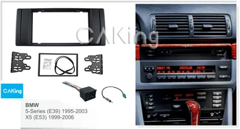 Fascia Radio Cablajului tabloului de Antena pentru BMW seria 5 (E39) 1995-2003; X5 (E53) 1999-2006 Dash Montarea Kit Angel Placă Bezel
