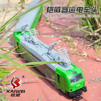 26cm Singură Secțiune Aliaj de Tramvai Model de Simulare Locomotiva Muzică Ușoară Trage Înapoi Tren Auto Copii Aliaj de Jucarie 1:60