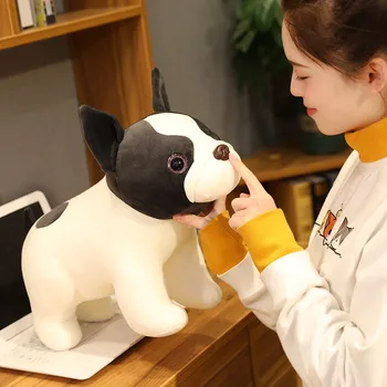 Mare Qualitylovely jucărie animal de pluș papusa Simulare drăguț cățeluș câine shar-pei Câine drăguț de Crăciun cadou de ziua de nastere