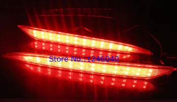 1Pair 48LED bara Spate reflector lumina coada de frână opri lumina lămpii de ceață spate lumina de Modele Tesla 2012 până 2steps luminozitate