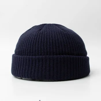Vânzare Clearance-Ul De Moda Unisex Beanie Pălării Tricotate De Toamna Iarna De Cald Capac Casual Culoare Solidă Bărbați Femei Retro Chelioși Căciuli Pălărie