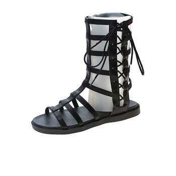 Sandale pantofi plat pentru femei 2020 noua moda de vara wild vacanță pe litoral bandaj Roman pantofi