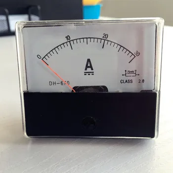 Indicatorul Analogic Amp Panou Contor Curent Ampermetru DC 0-30A 30A transport gratuit