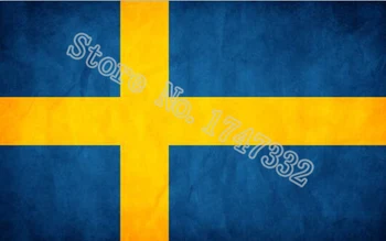 Suedia Antic face vechiul Steag Retro Steag 3X5FT 150X90CM Custome Banner alama metal de găuri