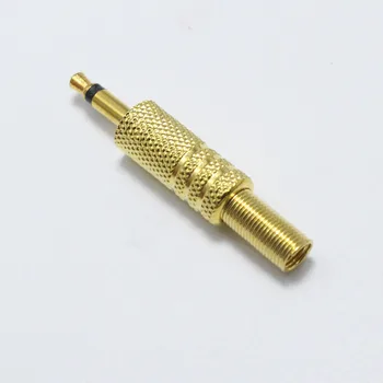 2 buc placat cu aur de 3,5 mm mufă de 3,5 mm 2 Pol Conector Audio 3.5 Audio jack Prize Mono Cască Singură Cale pentru Căști