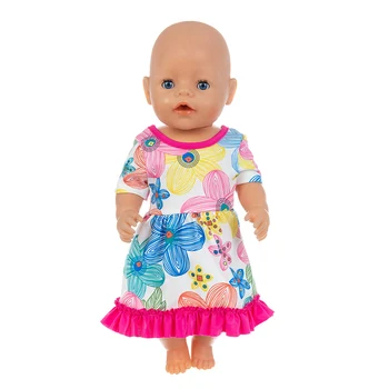 Copilul Nou-Născut American OG Fata Papusa Haine Născut se Potrivesc 18 inch 40cm-43cm Creative de Flori Rochie Costum Pentru Copil Ziua de nastere Cadou