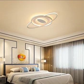 Moderne led lampă de plafon Nordic creative eye acrilice dormitor living casa de Iluminat Interior RC Estompat lumina Pandantiv