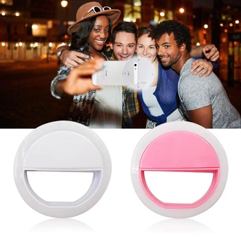 Fotografie Selfie Lumină Inel pentru Telefon Portabil Led Flash de Lumină Inel de Telefon cu Camera Consolidarea Lumină Fotografie pentru iPhone Xiaomi