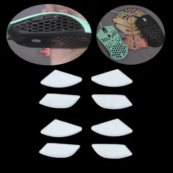 2 Seturi/pachet Tiger Gaming Mouse Picioare Mouse-ul Patina Pentru Finalmoues ULTRALIGHT Air58 Alb Mouse-ul Alunecă Curba C U1JA