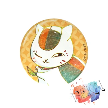 Natsume Cartea lui de Prieten Anime Insigna Neko Cat Nyanko Sensei Madara Insigna Metalică Ace de Brosa