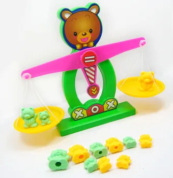 Ursul balanțe cântare copilarie jucarii copii practică digital completări și echilibrează balanța cadouri