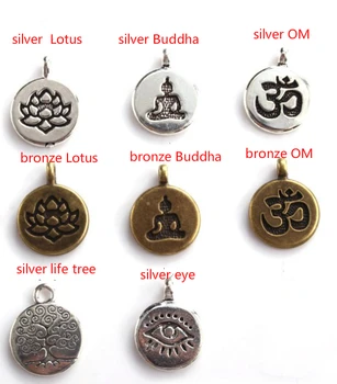Alb 108 margele 8mm elastic reglabil Lotus pomul vieții lui Buddha OM Chakra ochi Reiki agat, Onix Yoga Brățară colier iut5