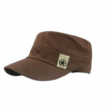 Unisex Acoperiș Plat Pălărie Femei Barbati Primavara Vara Cadet de Patrulare Bush Pălărie Teren de Baseball Capac de Bumbac gorras Băieți Fete Pălărie Capac